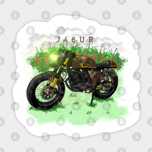 J46UR Motorcycle Sticker by CoretanVector